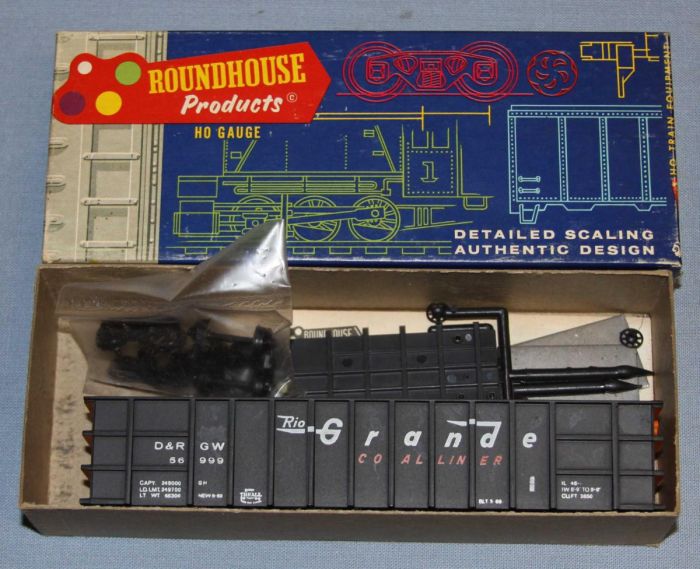 Roundhouse 1644 HO D&RGW 56999 50' Thrall Gondola Kit LNIB Rio Grande CoalLiner