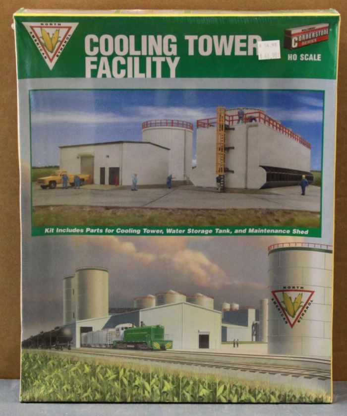 Walthers Cornerstone 933-2979 HO Scale Cooling Tower Facility Building Kit MISB